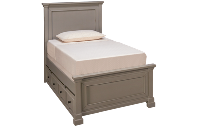 Stone Twin Bed with Trundle