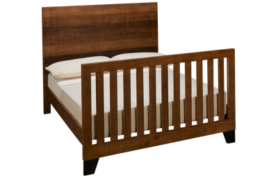 Urban Rustic Convertible Crib To Full Bed