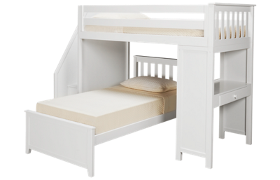 Chester Twin Over Twin Bunk Bed with Desk