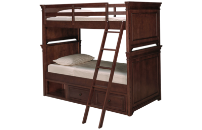 Canterbury Twin Over Twin Bunk Bed with Underbed Storage