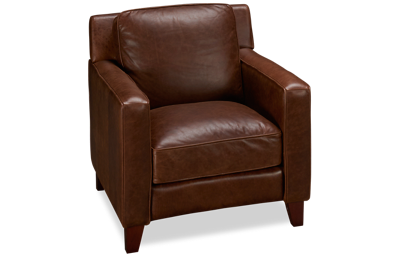 Turner Leather Curved Chair
