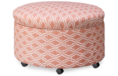 You Design Storage Ottoman with Pillows and Casters