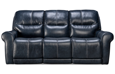 Delta Leather Dual Power Sofa Recliner with Tilt Headrest