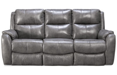 Marquis Leather Dual Power Sofa Recliner with Tilt Headrest