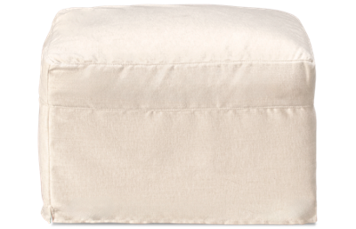 Lilah Accent Ottoman with Slipcover