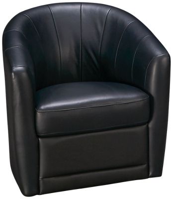 Natuzzi Editions-Barile-Natuzzi Editions Barile Leather Accent Swivel Chair - Jordan's Furniture