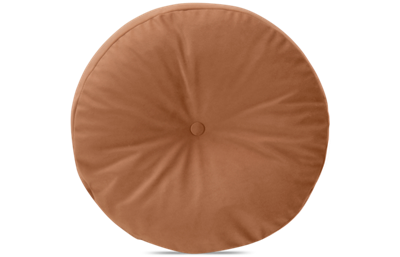 Design Lab 17" Round Toss Pillow with Button