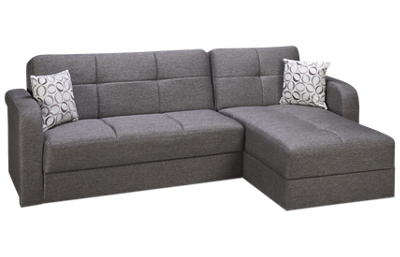 Vision 2 Piece Convertible Sectional with Storage and Chaise