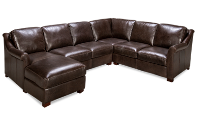 Everest 3 Piece Leather Sectional