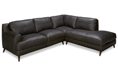 Caruso 2 Piece Leather Sectional