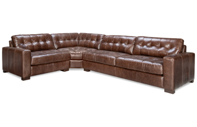 Utah 3 Piece Leather Sectional