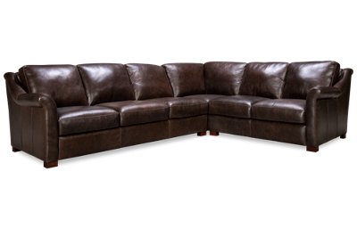 Everest 2 Piece Leather Sectional