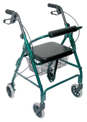 Ultra Lightweight Aluminum Rollator, Straight Backrest image