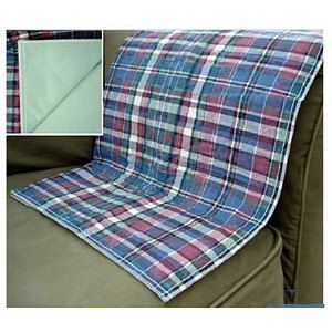 Quilted Plaid Reusable Underpad