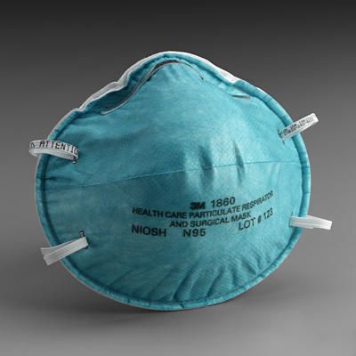 3M 1860 N95 Particulate Respirator and Surgical Mask image