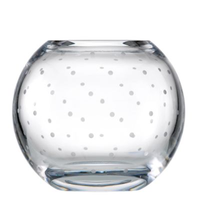 8" larabee dot rose bowl