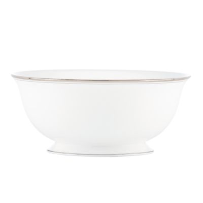library lane navy serving bowl