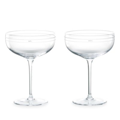 darling point crystal champagne glasses