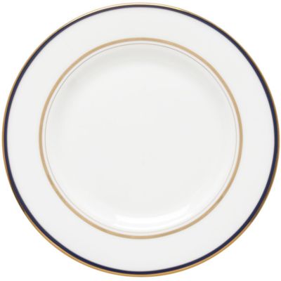 library lane navy salad plate