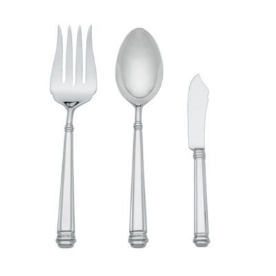 abington square three-piece serving set