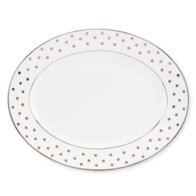 13" larabee road platinum oval platter