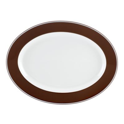 market street chocolate oval platter