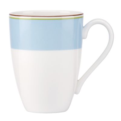 market street blue mug