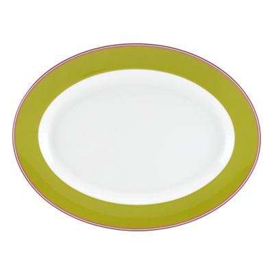 market street green oval platter