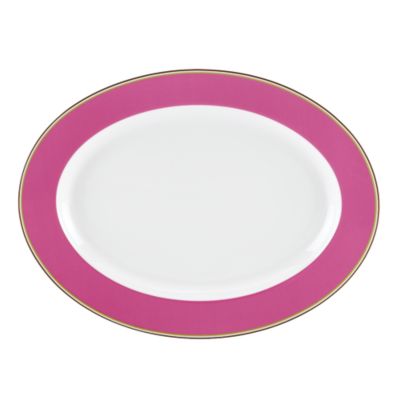 market street pink oval platter