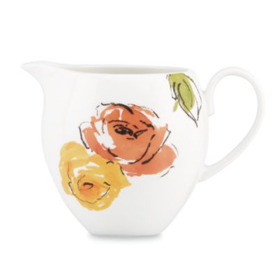 charcoal floral creamer