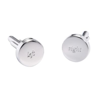 silver street ''left & right'' cufflinks