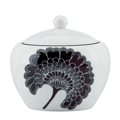 japanese floral sugar bowl