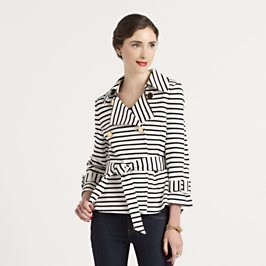 striped bow jacket striped bow jacket