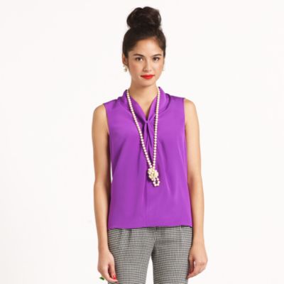 cerise silk top