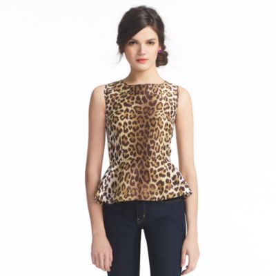 leopard ikat randie top