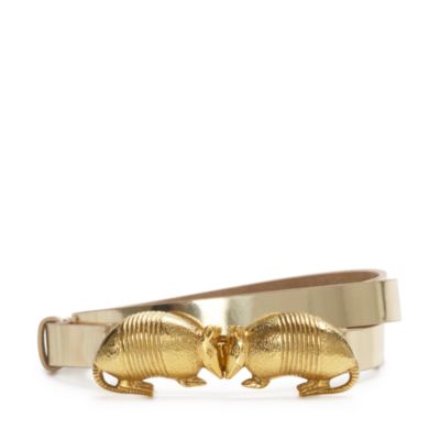 kissing armadillo belt