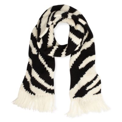 hand in hand zebra scarf