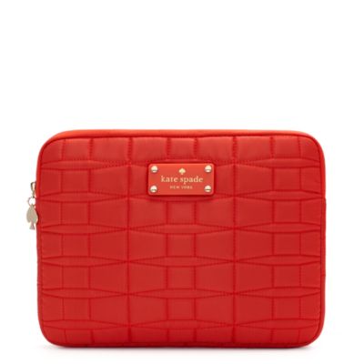 signature spade quilted ipad sleeve