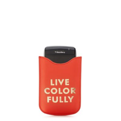 ''live colorfully'' blackberry case