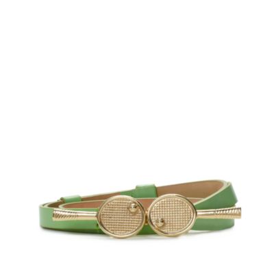 kate spade kissing tennis racquet belt