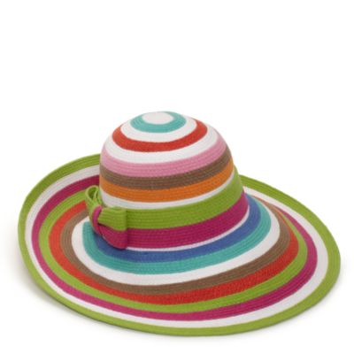 sun stripe floppy hat