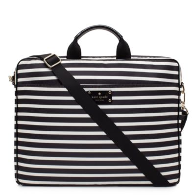 kate spade nylon stripe chad laptop bag