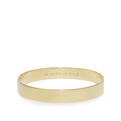 solid gold idiom bangle
