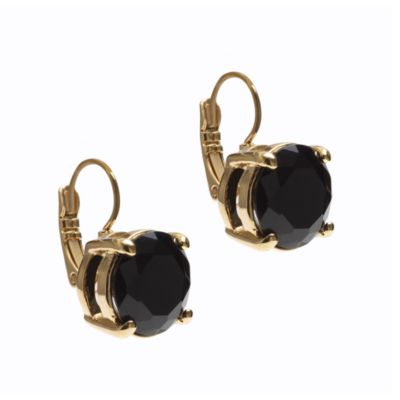 crystal lever-back earrings