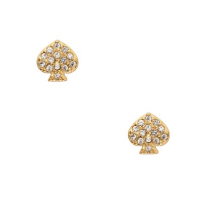 signature spade crystal stud earrings