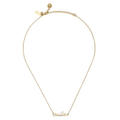 say yes ''smile'' necklace
