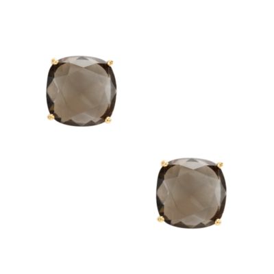 kate spade large faceted clip earrings