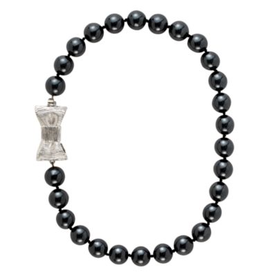 all wrapped up short pearl necklace