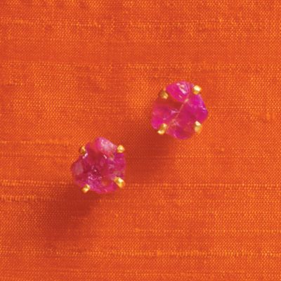 the royal bazaar ruby studs