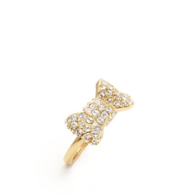 all wrapped up pav&eacute; mini ring
